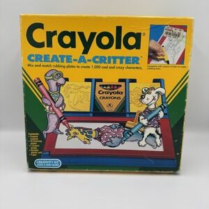 Rare Vintage Crayola Create A Critter Creative 2125 Coloring Cartoon Maker 90s